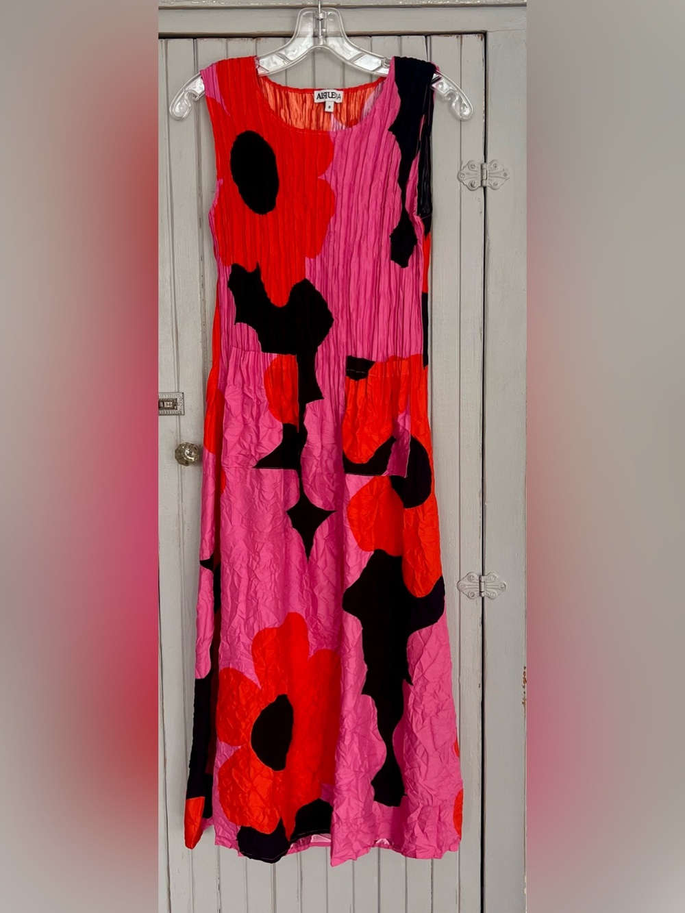 Anabela Pink & Red Floral Sleeveless Maxi Dress